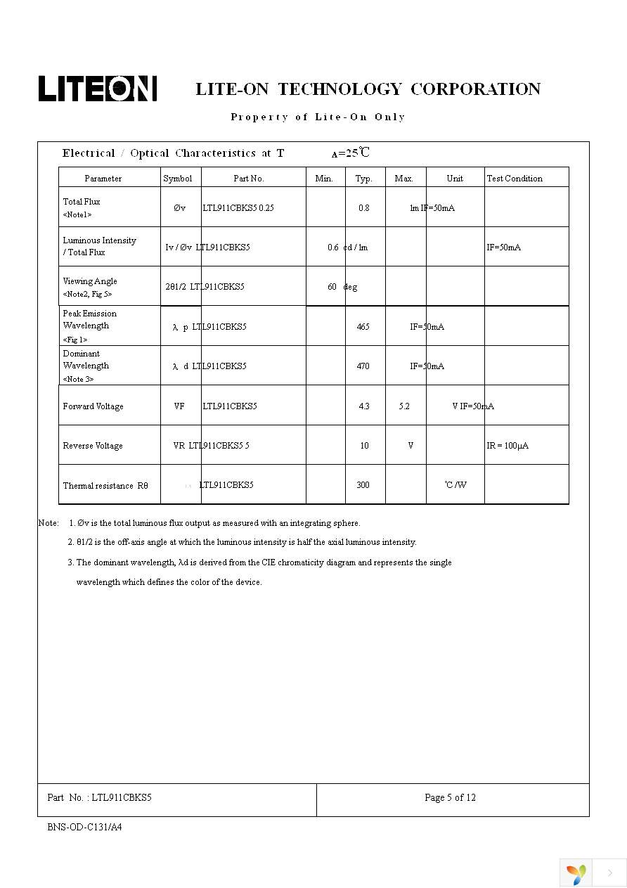 LTL911CBKS5 Page 5