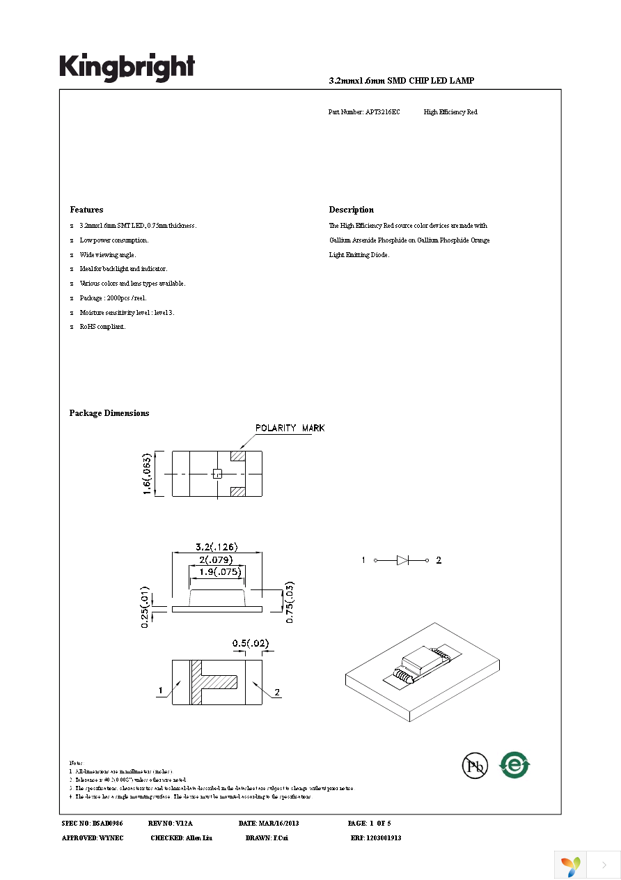 APT3216EC Page 1