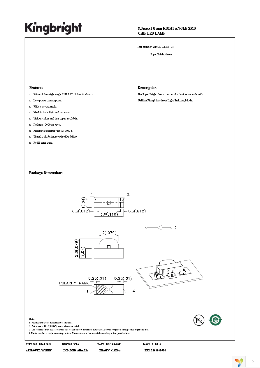 APA3010SGC-GX Page 1