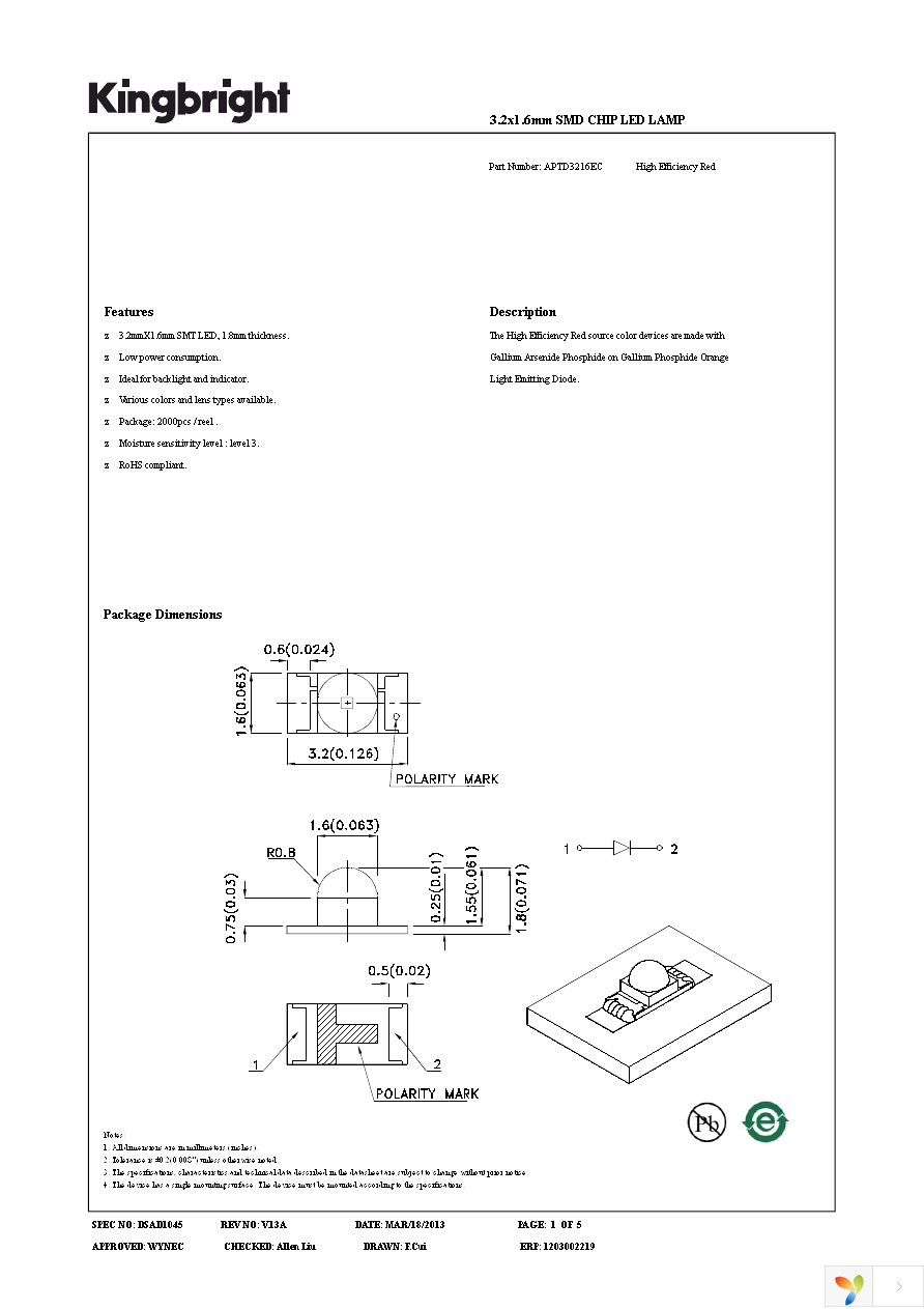 APTD3216EC Page 1