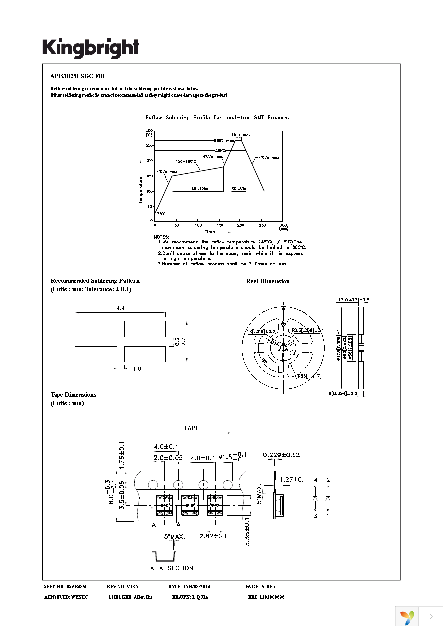 APB3025ESGC-F01 Page 5