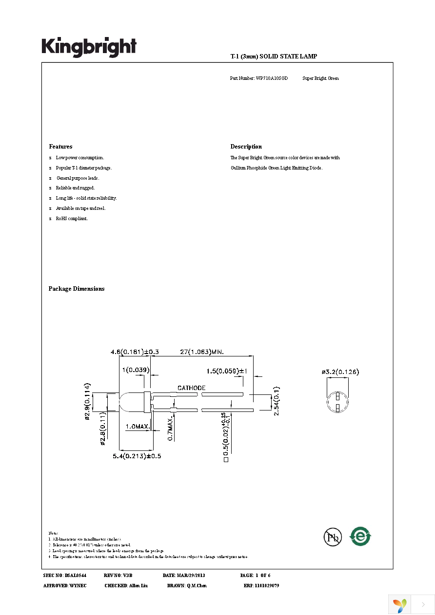 WP710A10SGD Page 1