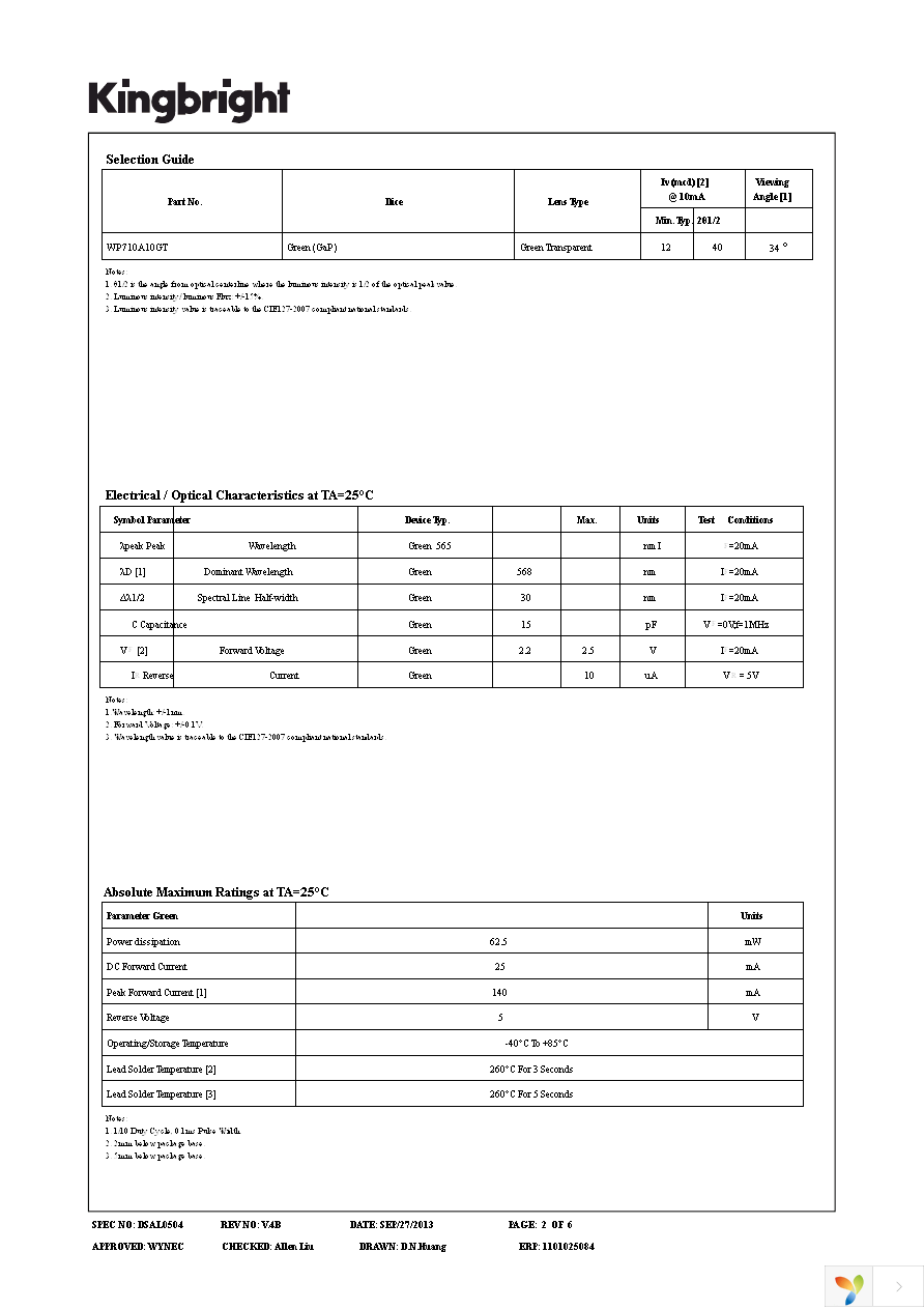 WP710A10GT Page 2