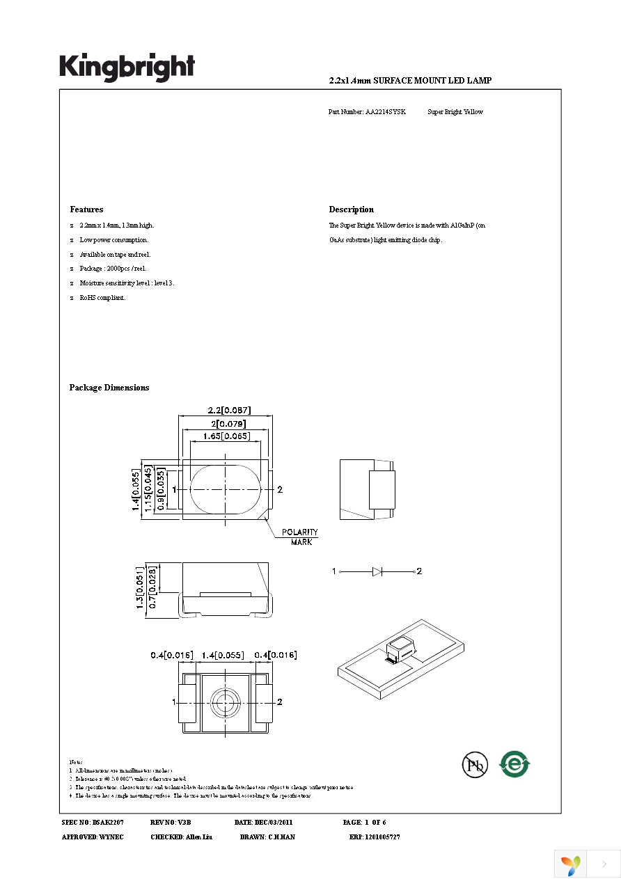 AA2214SYSK Page 1