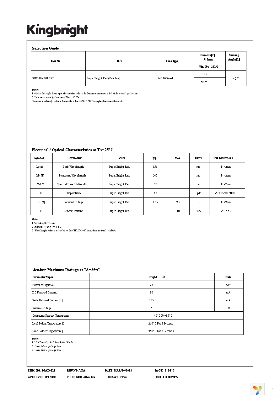 WP710A10LSRD Page 2
