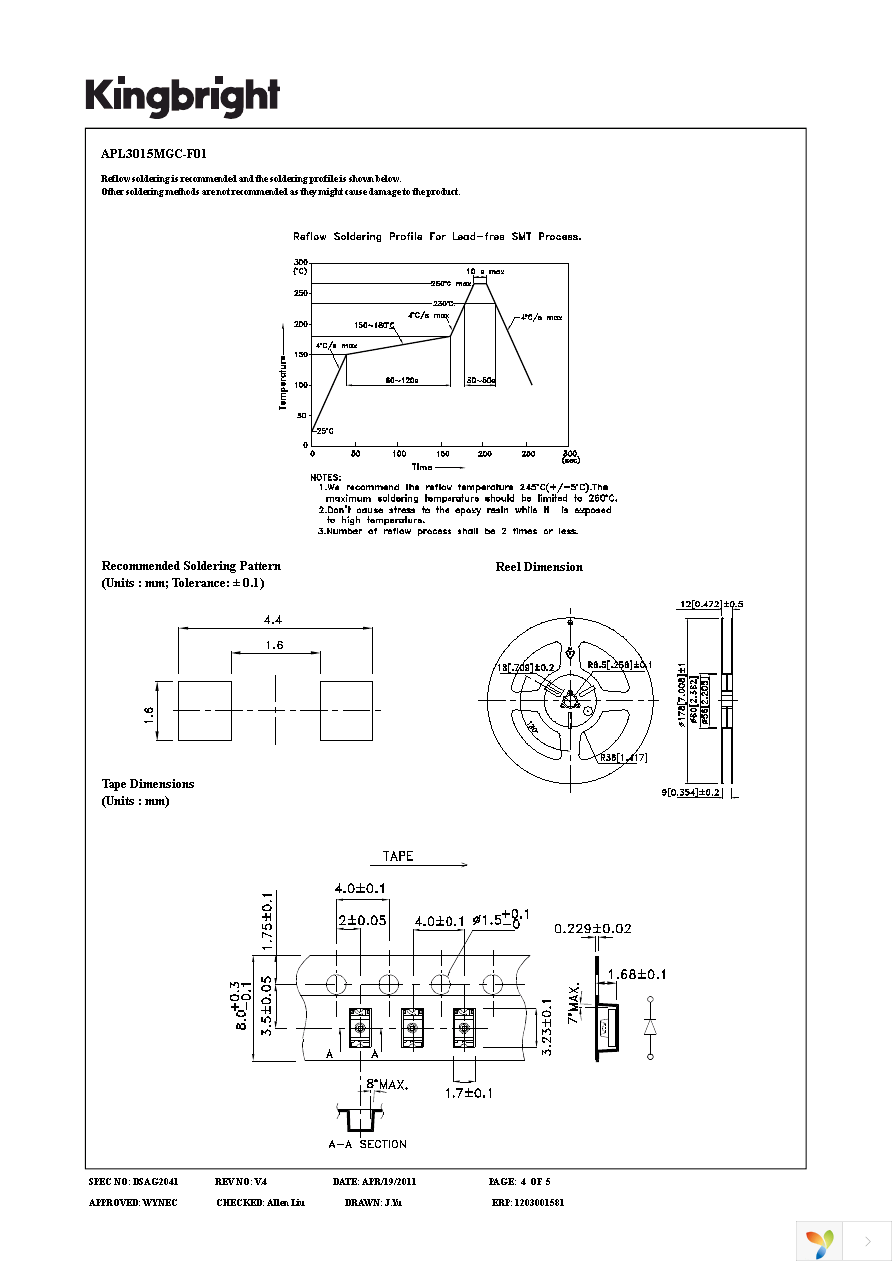 APL3015MGC-F01 Page 4