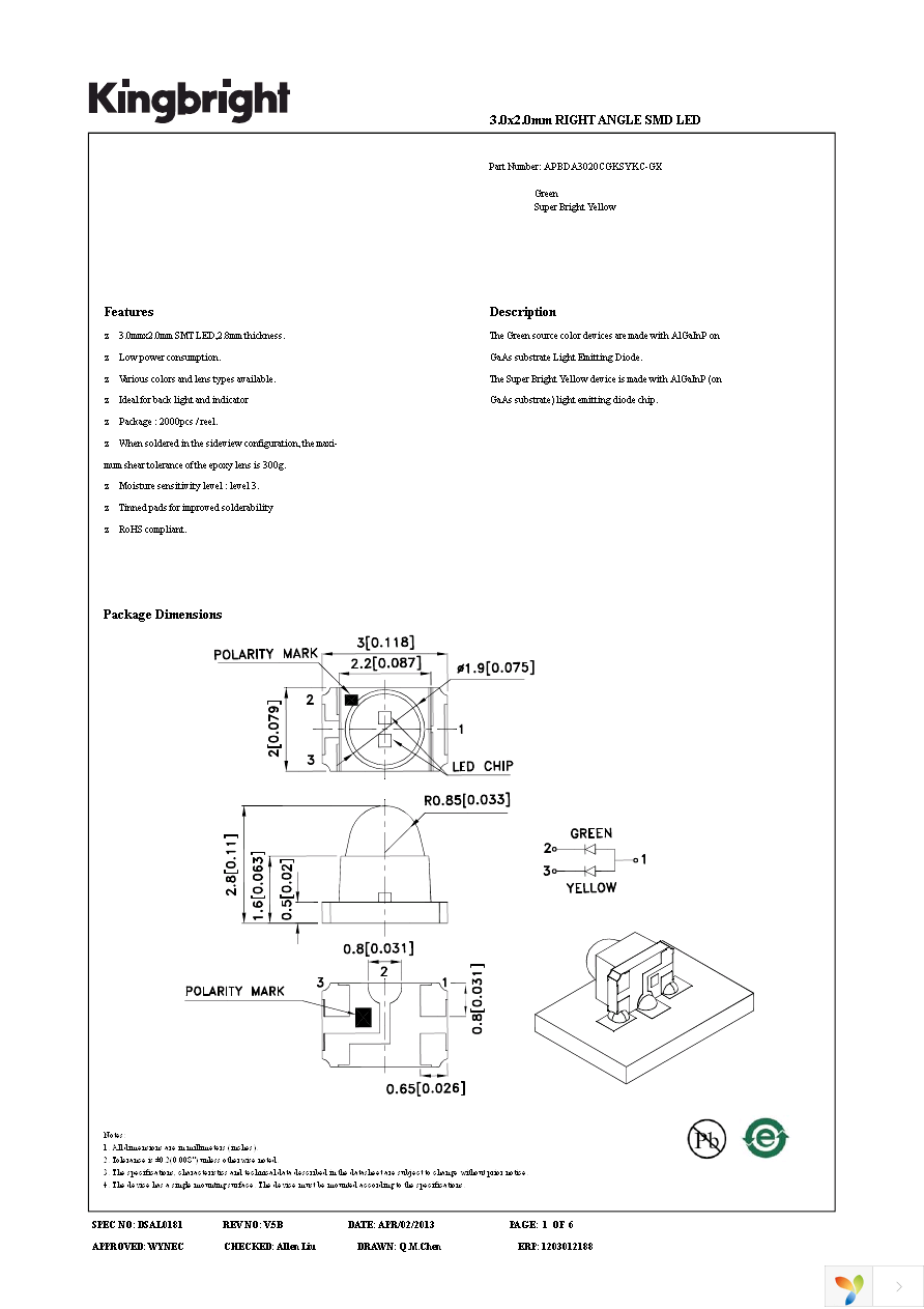 APBDA3020CGKSYKC-GX Page 1