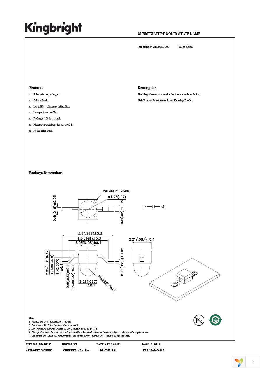 AM27MGC09 Page 1