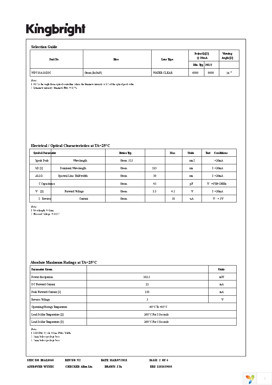 WP710A10ZGC Page 2