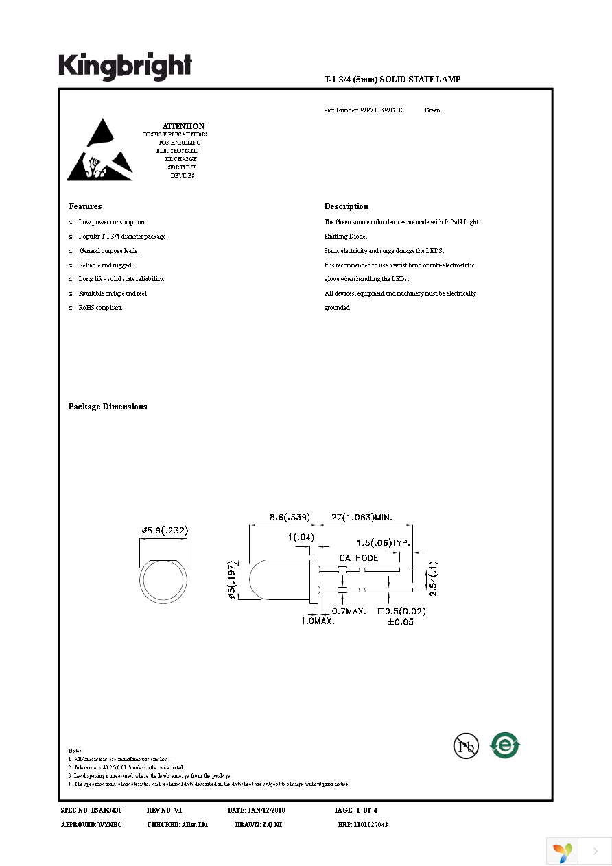 WP7113WG1C Page 1