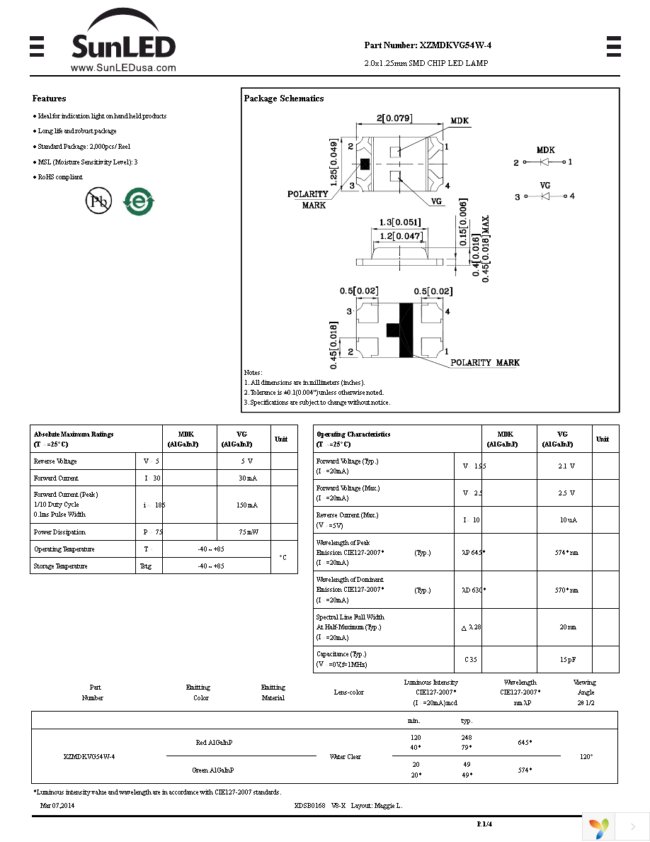 XZMDKVG54W-4 Page 1