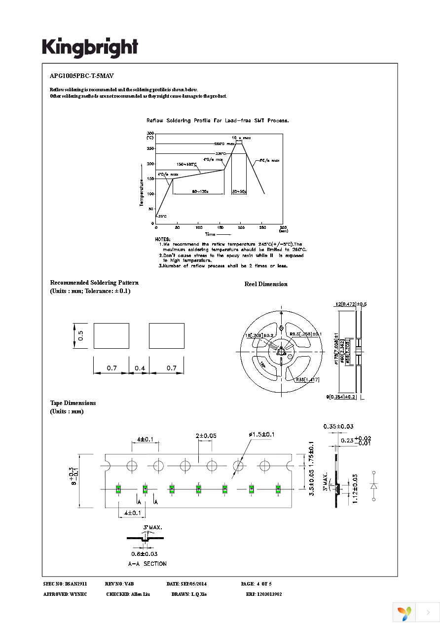 APG1005PBC-T-5MAV Page 4