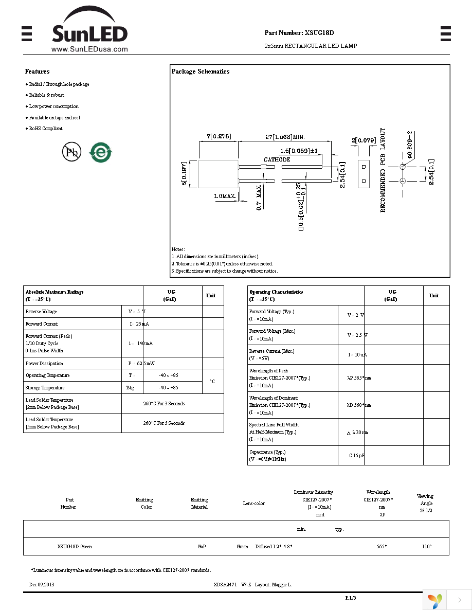 XSUG18D Page 1