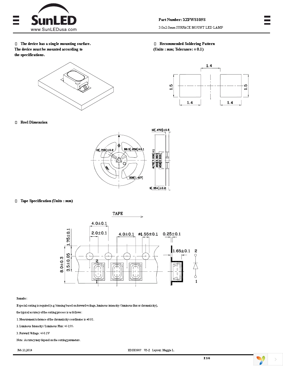 XZFWS105S Page 5