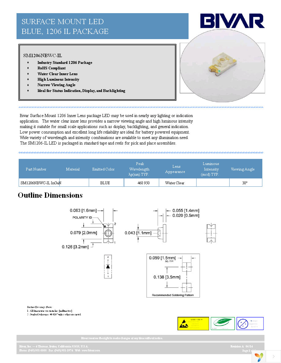 SM1206NBWC-IL Page 1