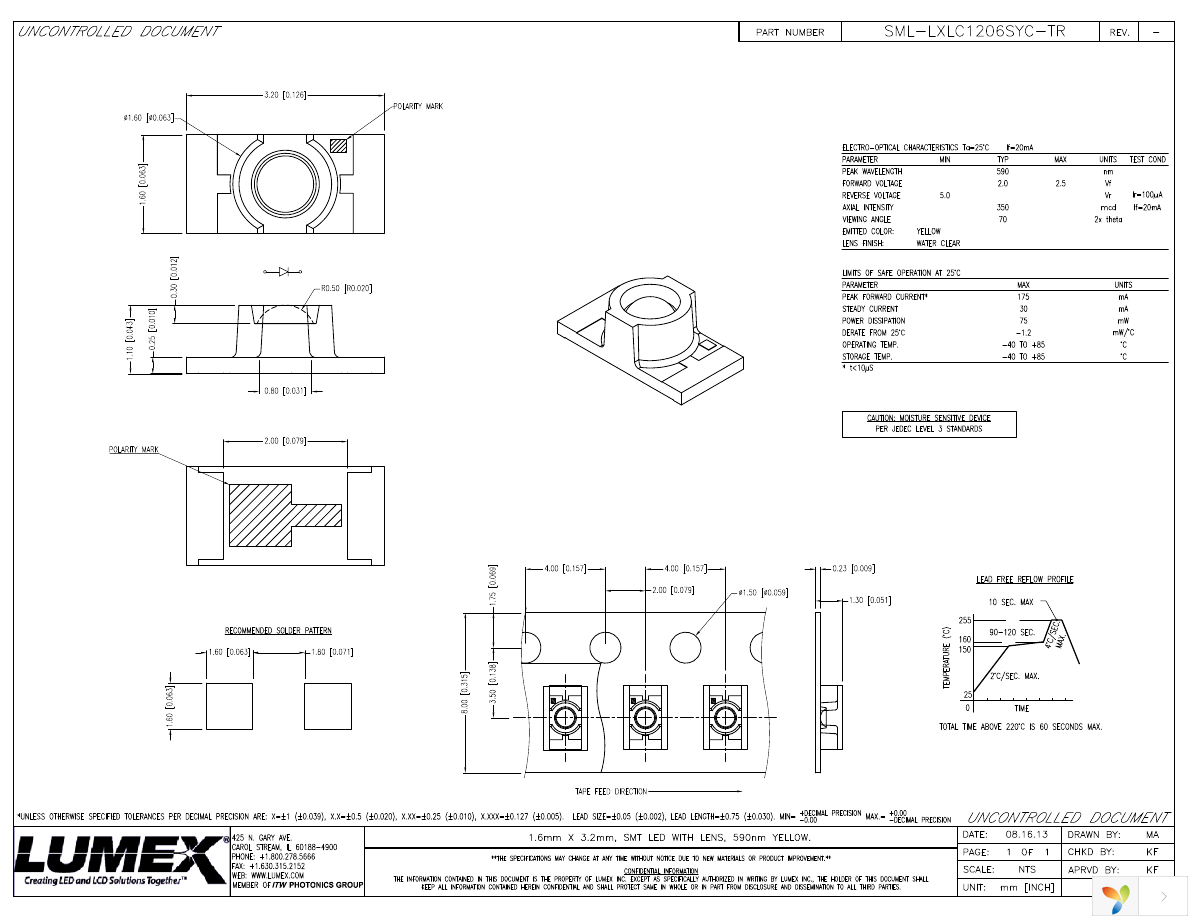 SML-LXLC1206SYC-TR Page 1