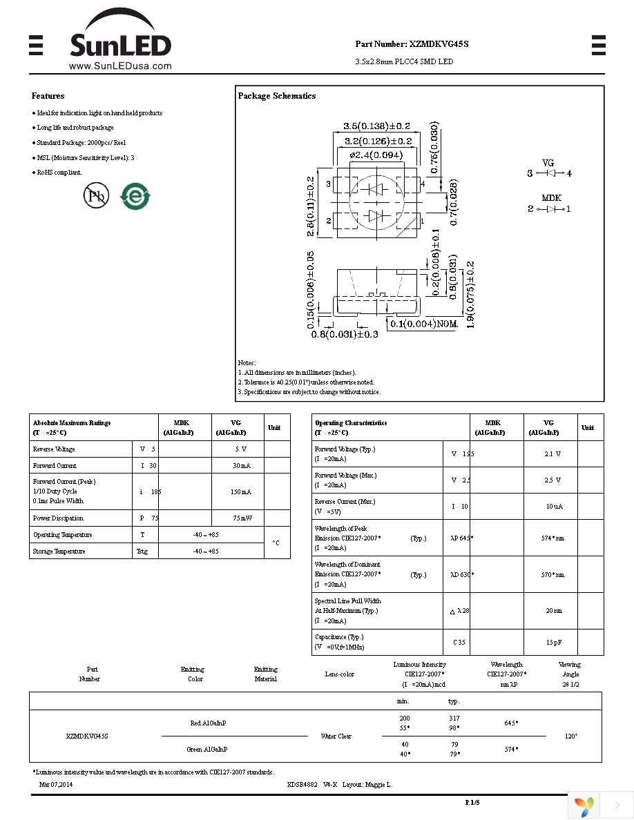 XZMDKVG45S Page 1