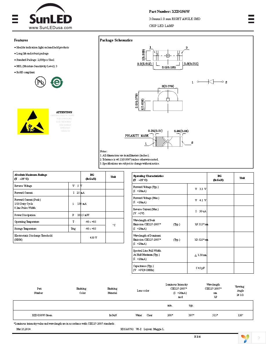 XZDG56W Page 1