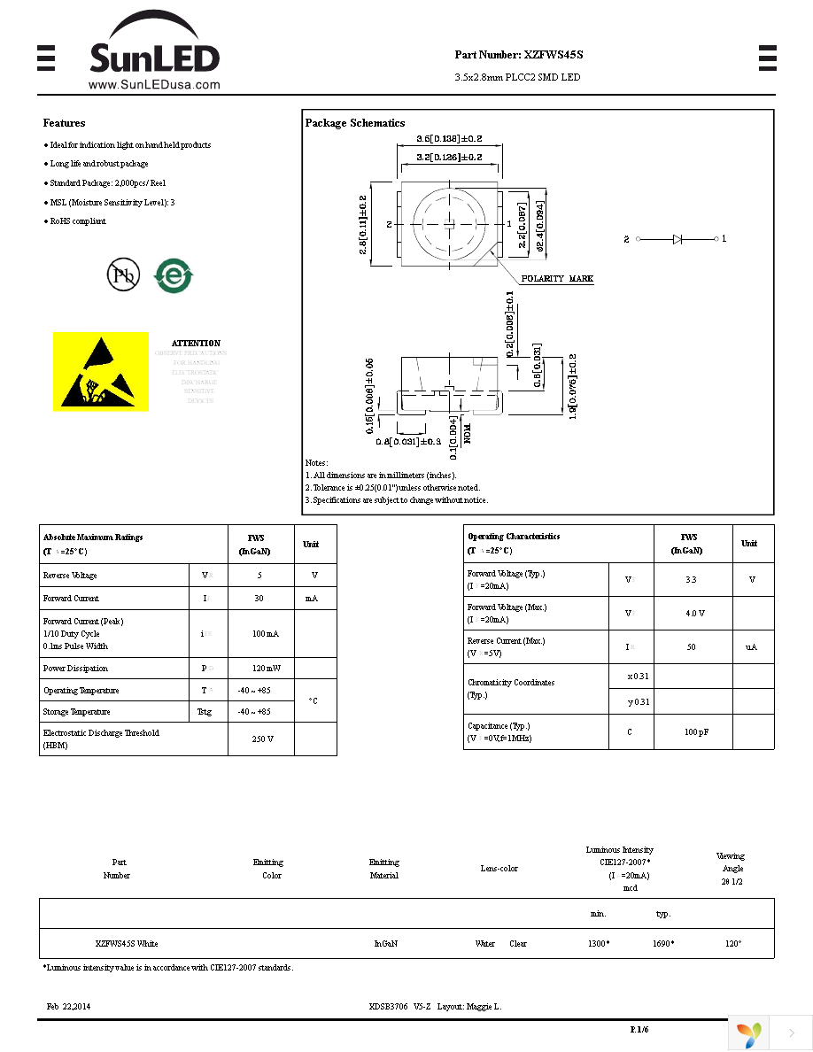 XZFWS45S Page 1