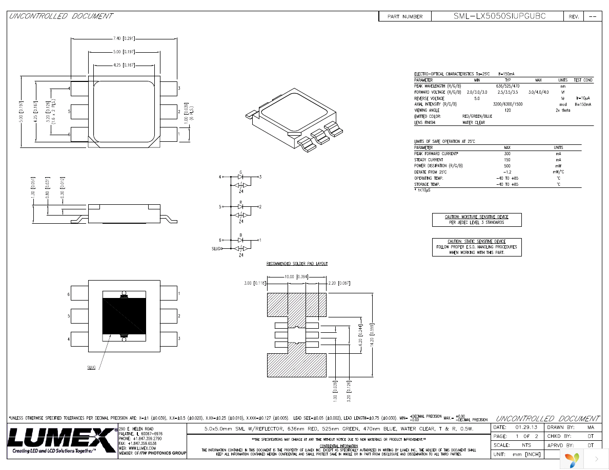 SML-LX5050SIUPGUBC Page 1