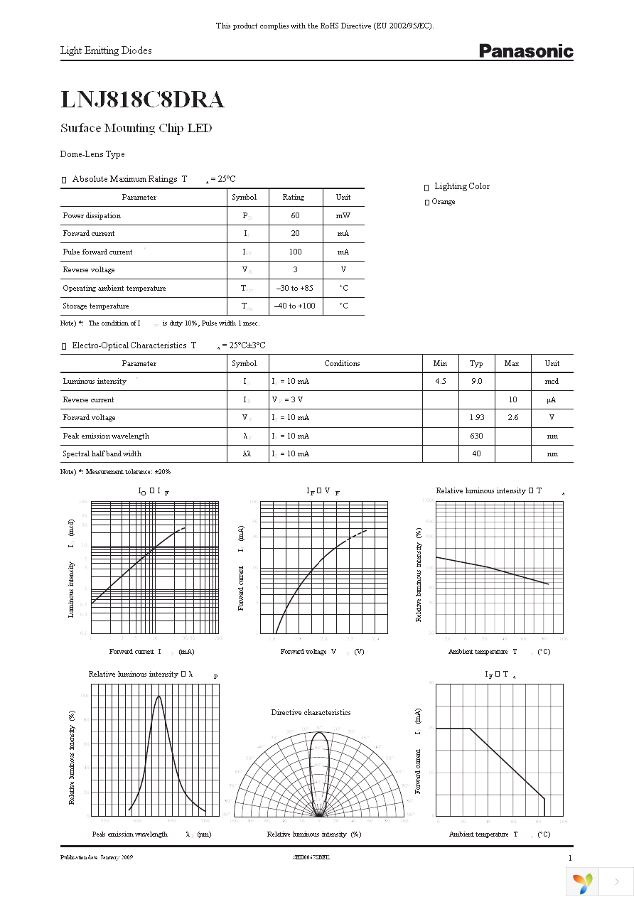 LNJ818C8DRA Page 1