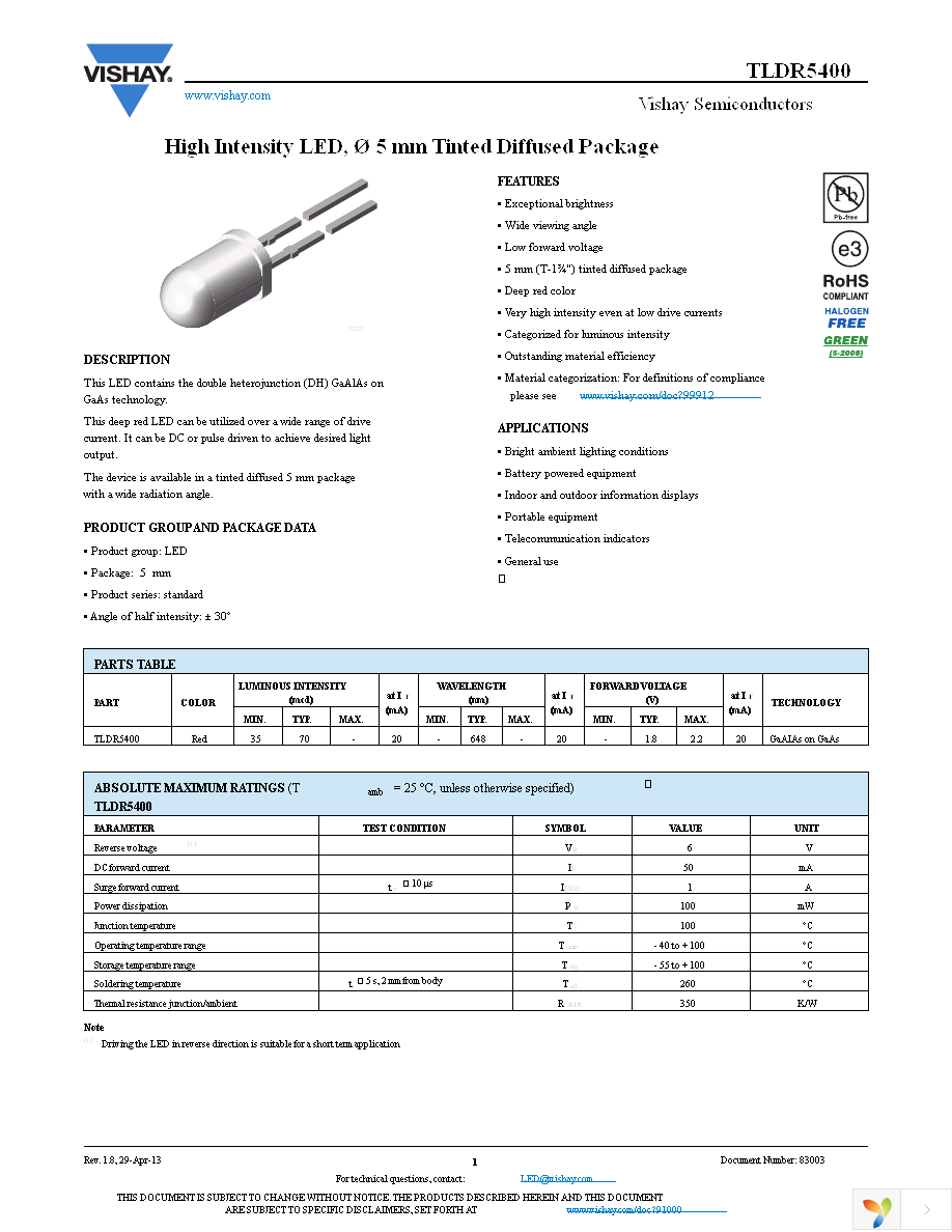 TLDR5400 Page 1