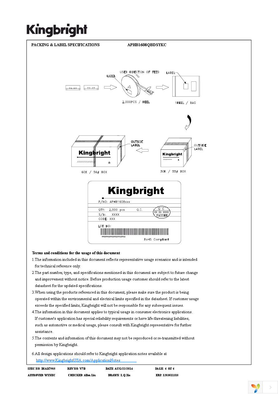 APHB1608QBDSYKC Page 6