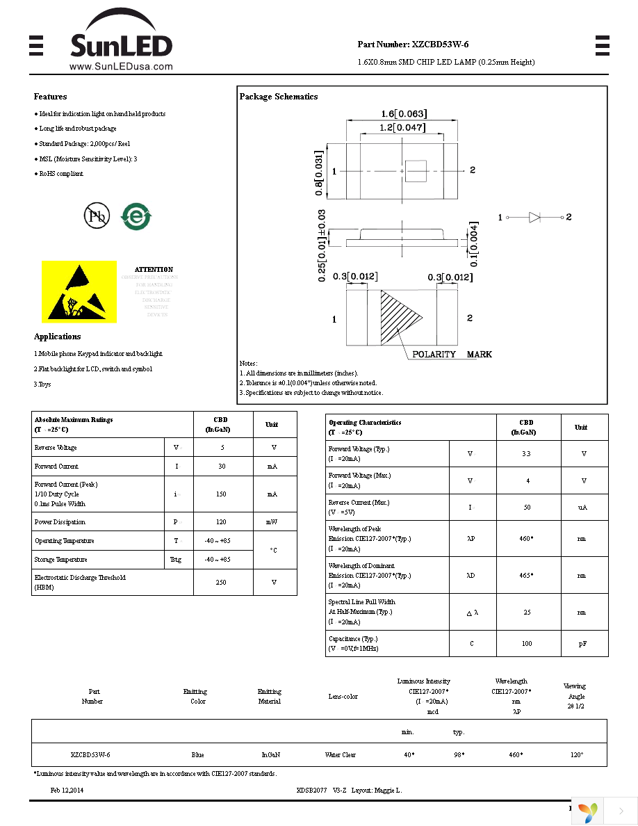 XZCBD53W-6 Page 1