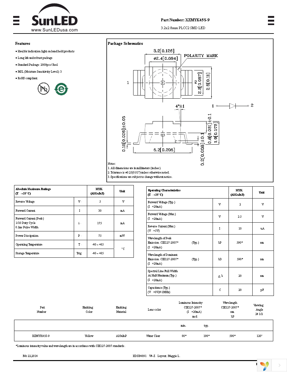 XZMYK45S-9 Page 1