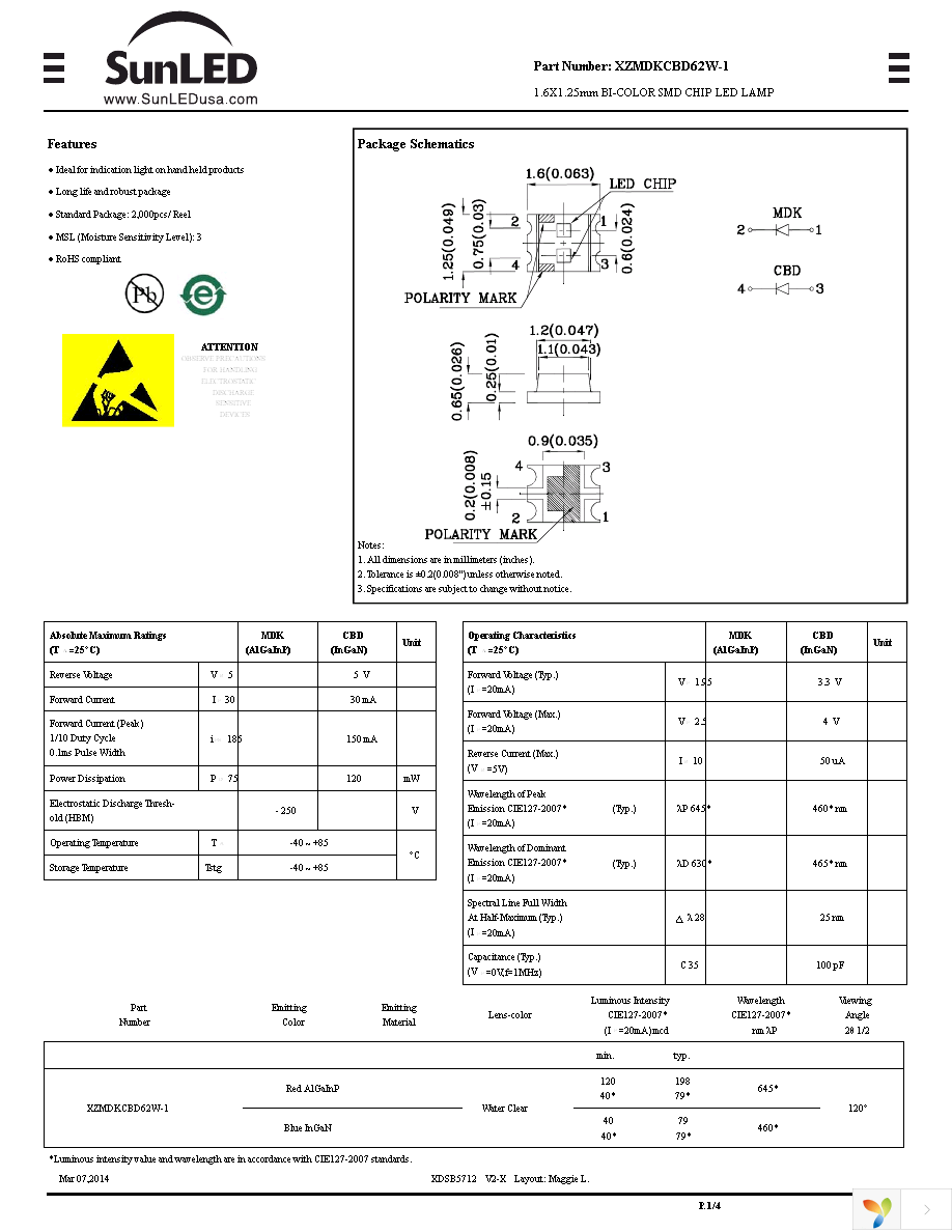 XZMDKCBD62W-1 Page 1