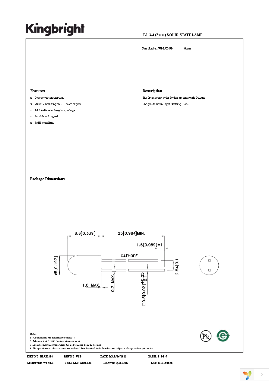 WP1503GD Page 1