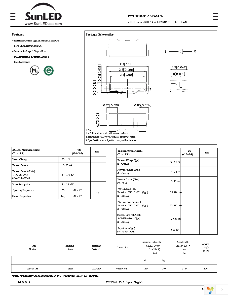 XZVG81FS Page 1