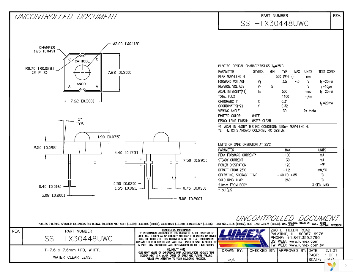 SSL-LX30448UWC Page 1