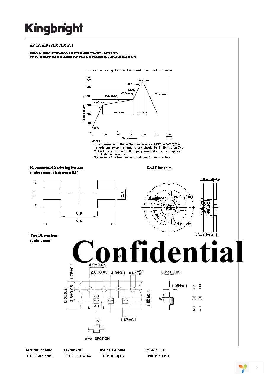 APTB1615SYKCGKC-F01 Page 5