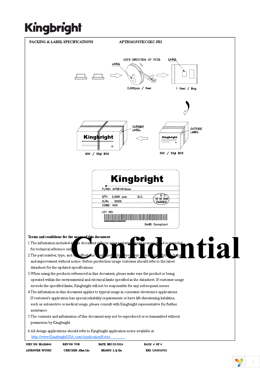 APTB1615SYKCGKC-F01 Page 6