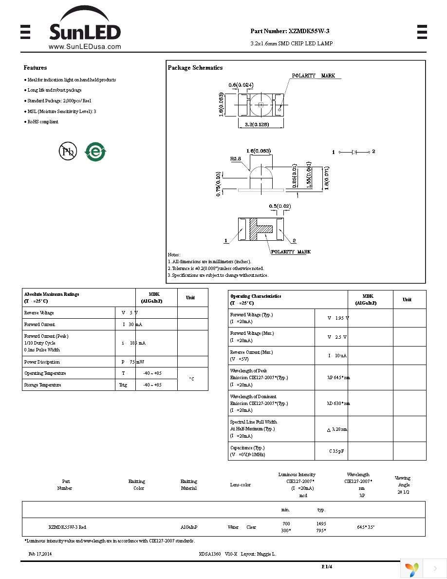 XZMDK55W-3 Page 1