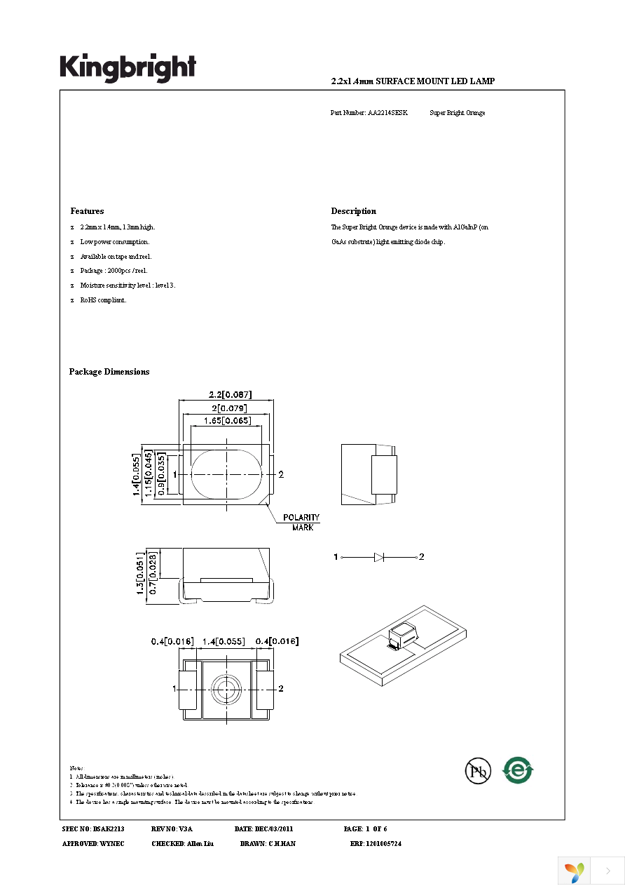 AA2214SESK Page 1