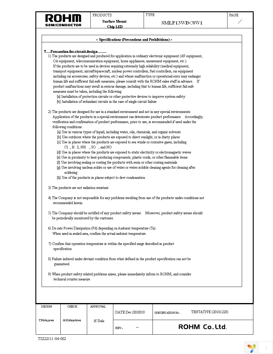 SMLP13WBC8W1 Page 1