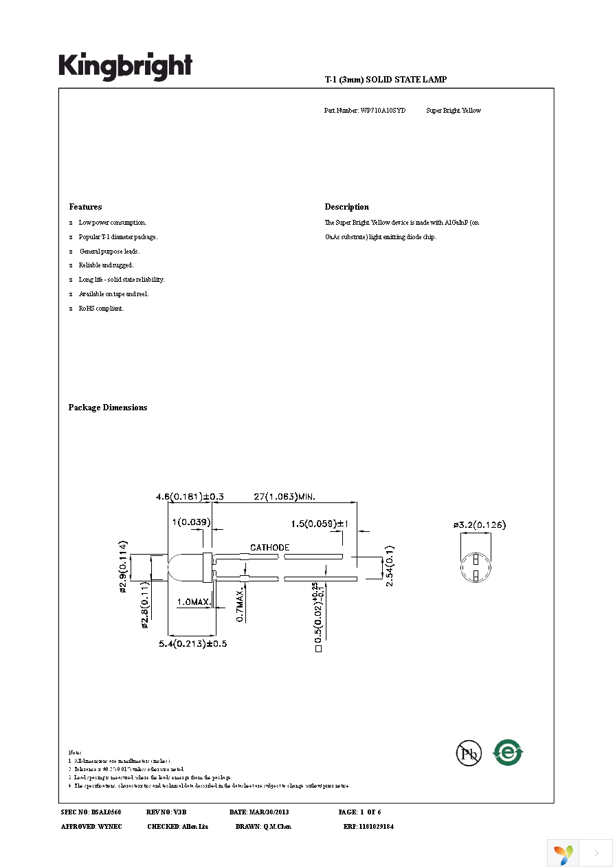 WP710A10SYD Page 1