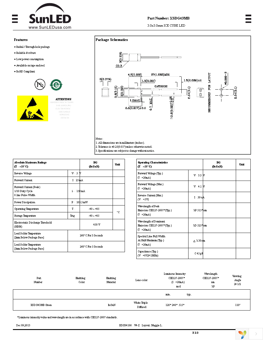 XSDG43MB Page 1