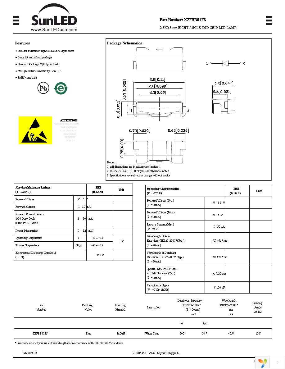 XZFBB81FS Page 1