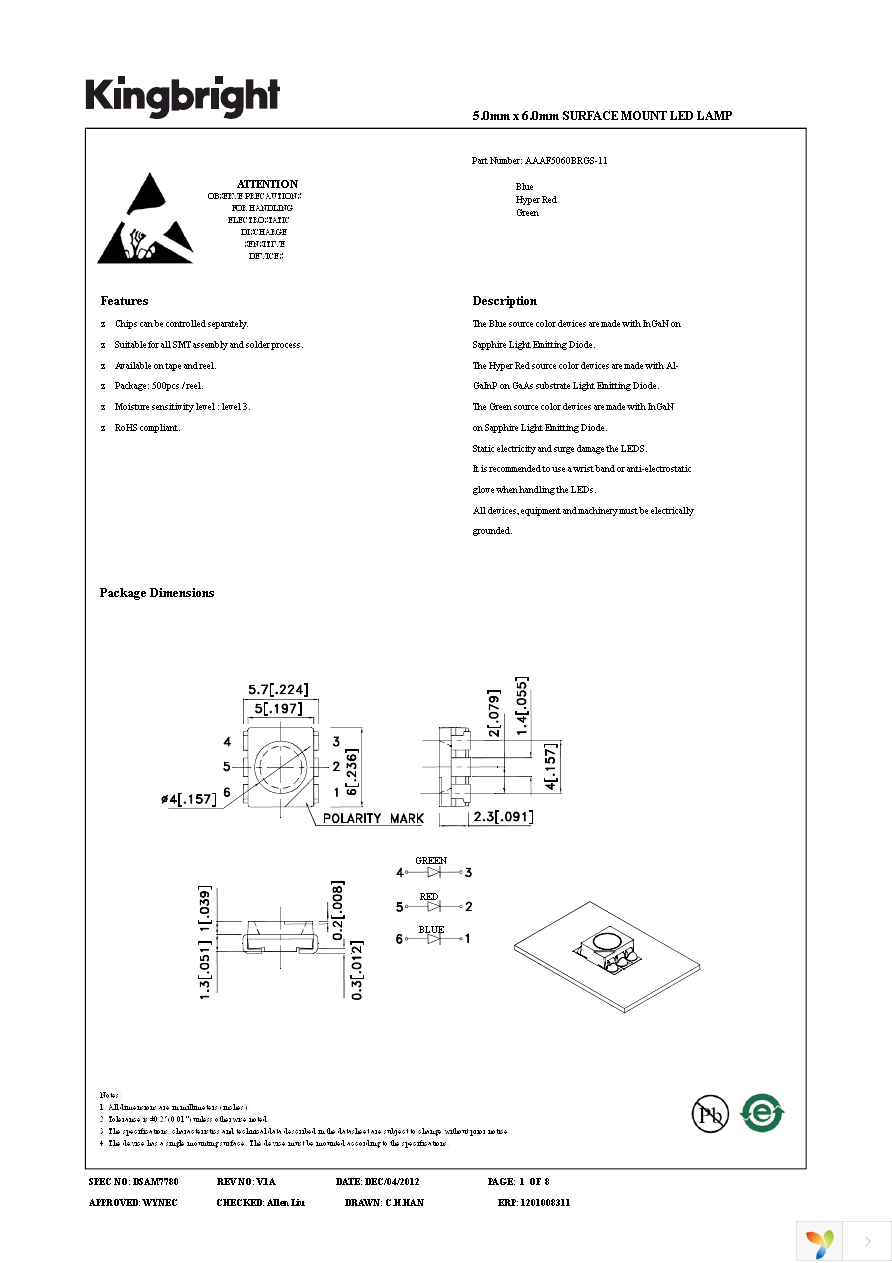 AAAF5060BRGS-11 Page 1