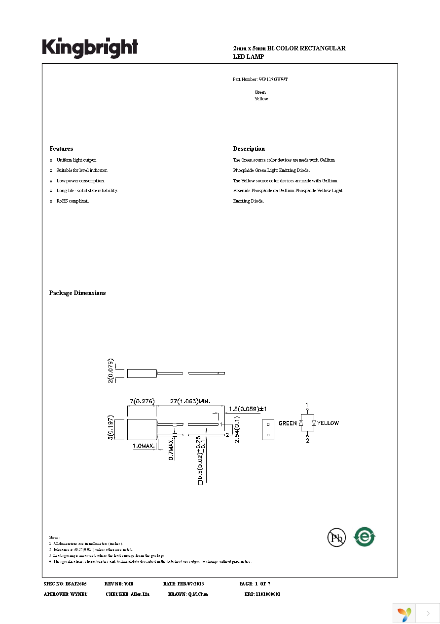 WP117GYWT Page 1