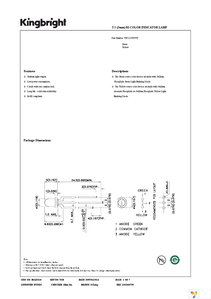 WP115VGYW Page 1