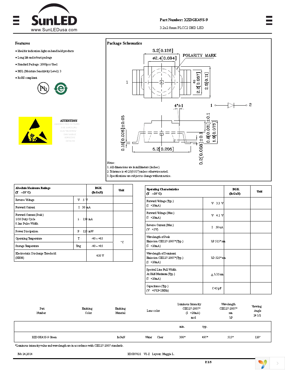 XZDGK45S-9 Page 1