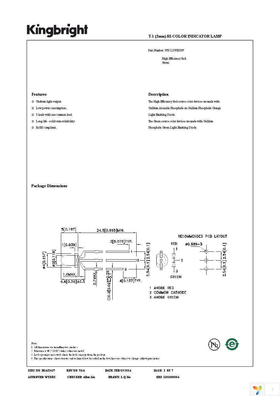 WP115WEGW Page 1