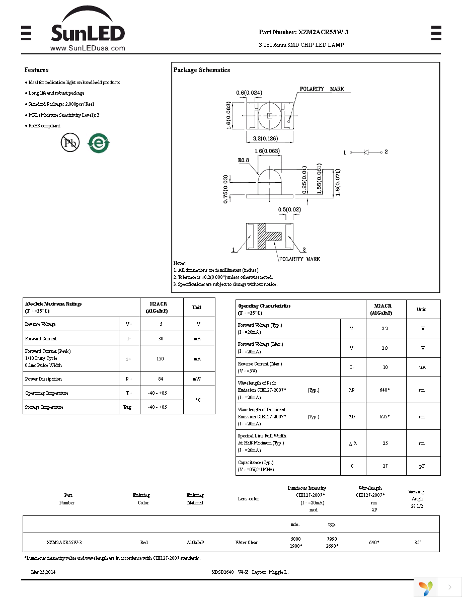 XZM2ACR55W-3 Page 1