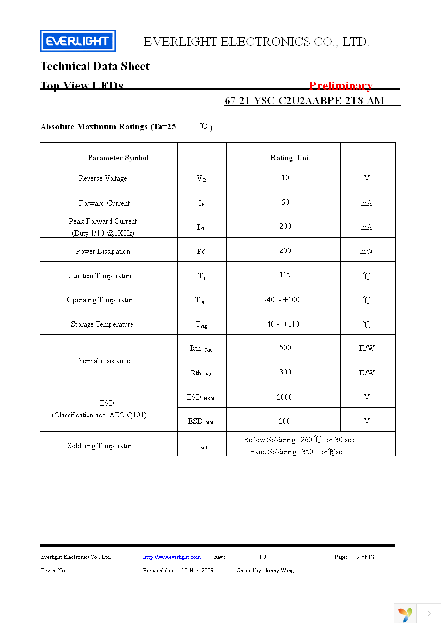 67-21-YSC-C2U2AABPE-2T8-AM Page 2