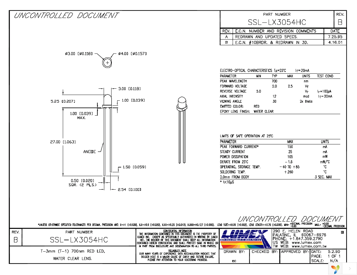 SSL-LX3054HC Page 1