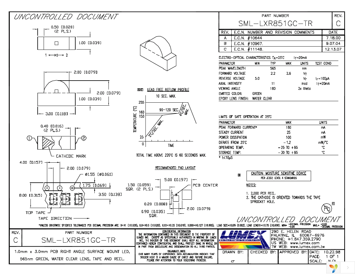 SML-LXR851GC-TR Page 1